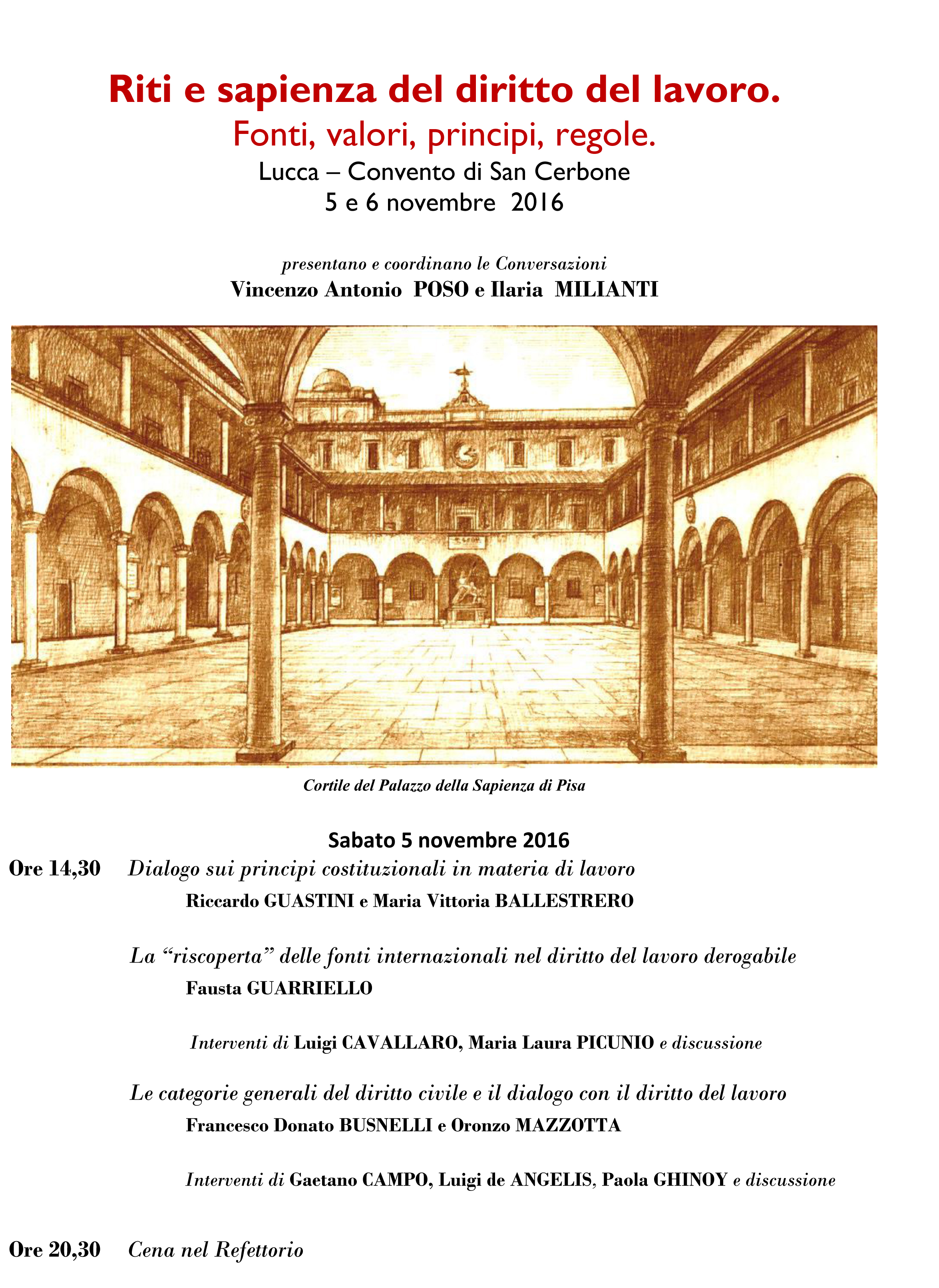 2-Riti e sapienza del diritto del lavoro. Lucca, 5 e 6 novembre 2016
