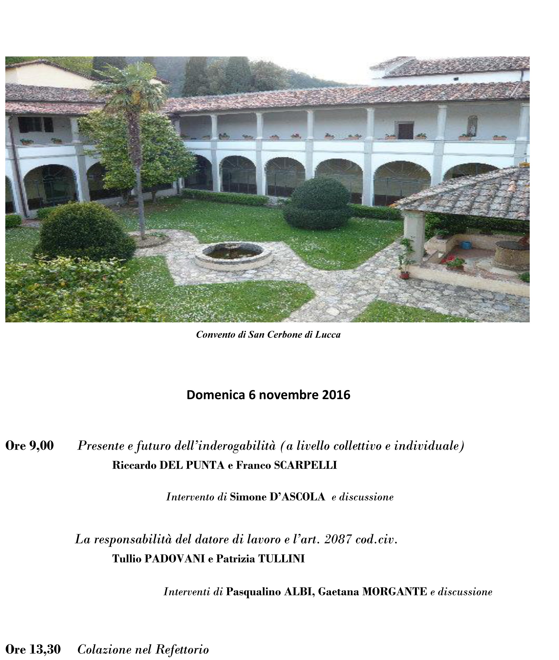3-Riti e sapienza del diritto del lavoro. Lucca, 5 e 6 novembre 2016
