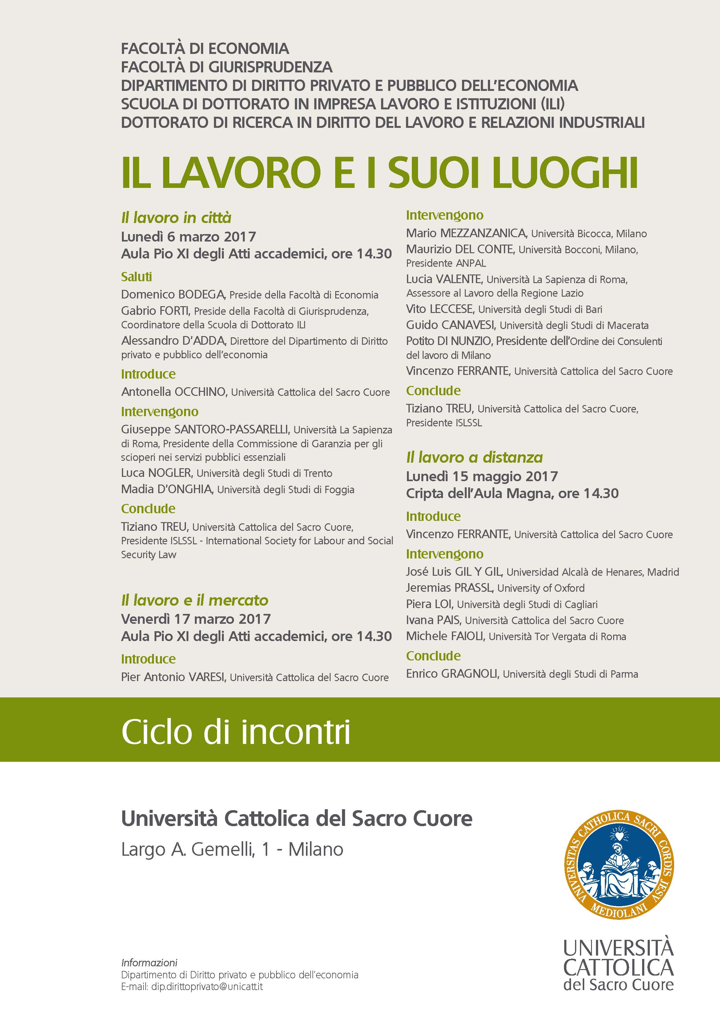 Milano 6 marzo - 15 maggio