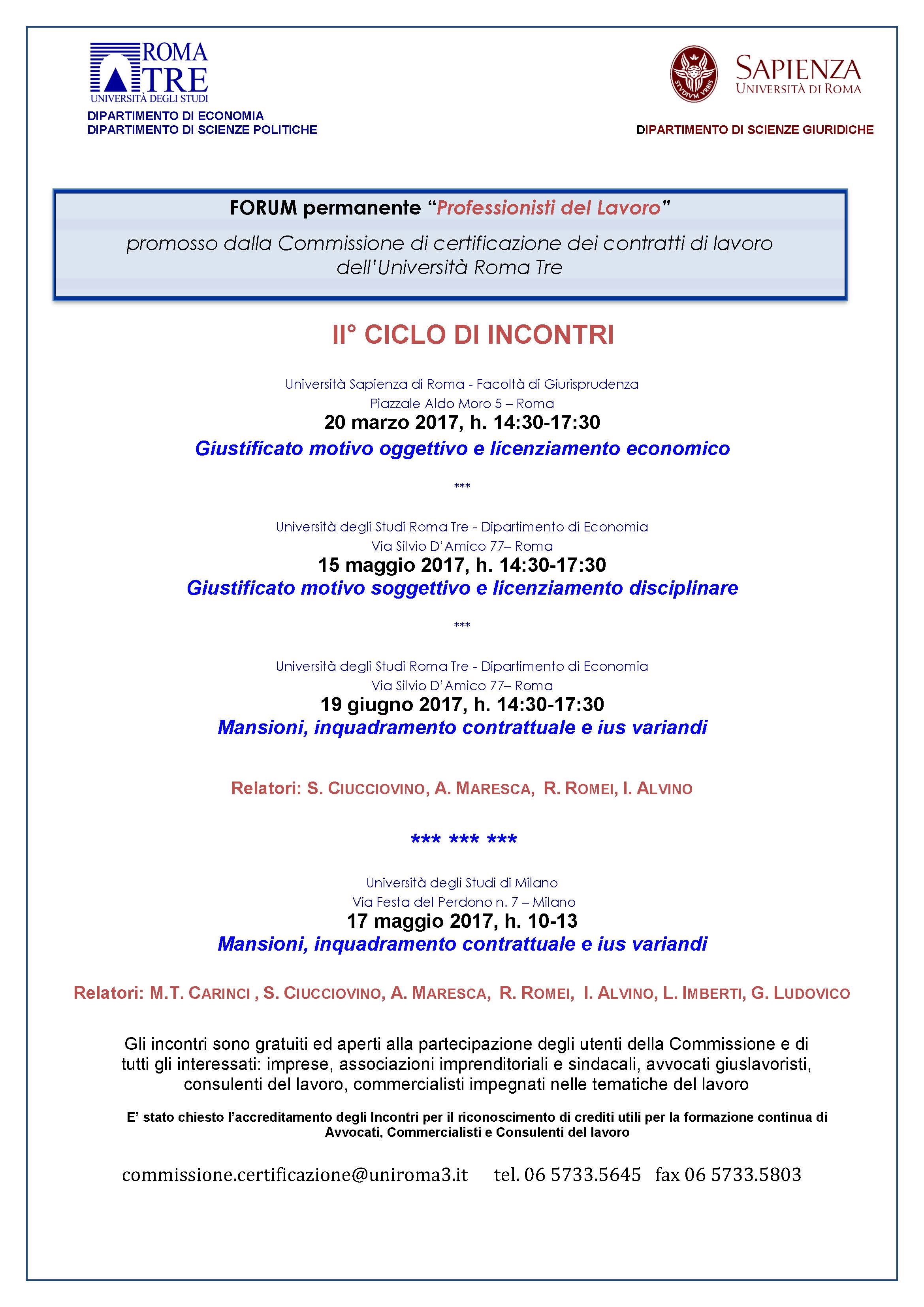 Roma 20 marzo - 17 maggio