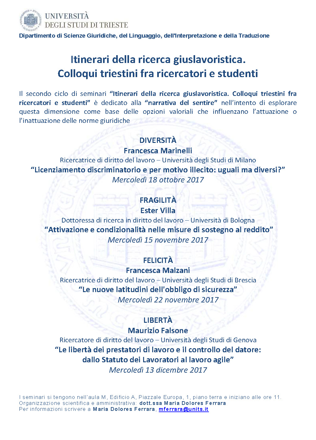 Trieste ciclo autunno 2017