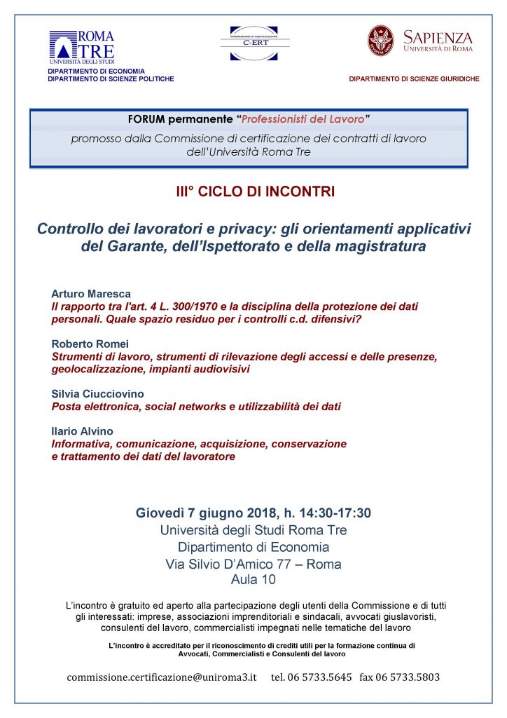 Roma 7 giugno 2018