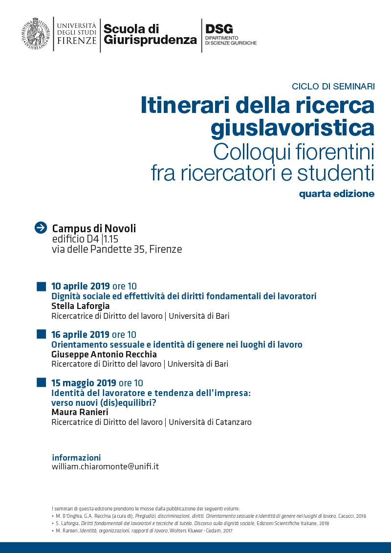Itinerari della ricerca giuslavoristica_locandina
